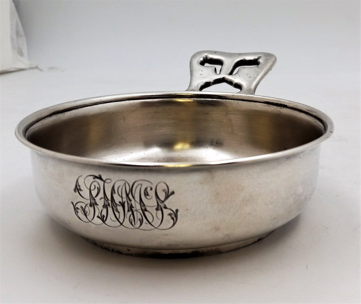 Tiffany & Co. Aesthetic Sterling Silver Porringer Dish --circa 1880s Serveware