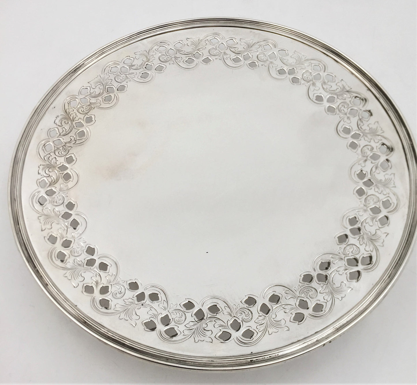 Tiffany & Co. Sterling Silver 1907 Compote/ Serving Platter in Art Nouveau Style