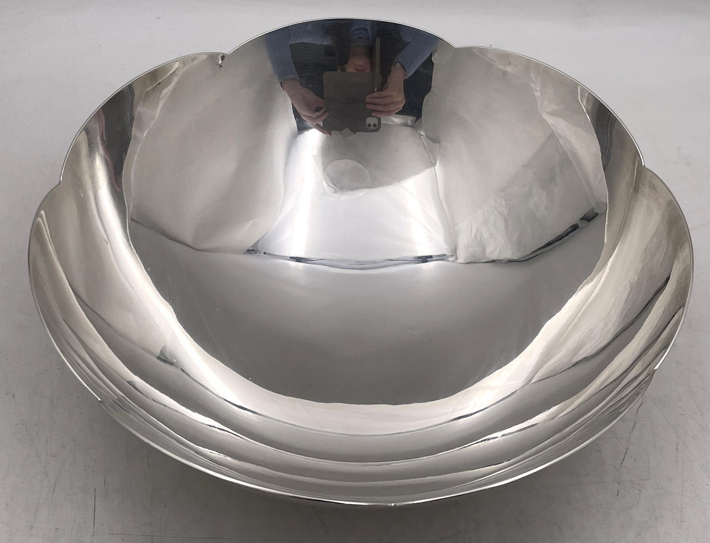 Tiffany & Co. Sterling Silver Multi-Lobed Bowl in Mid-Century Modern Style with Box
