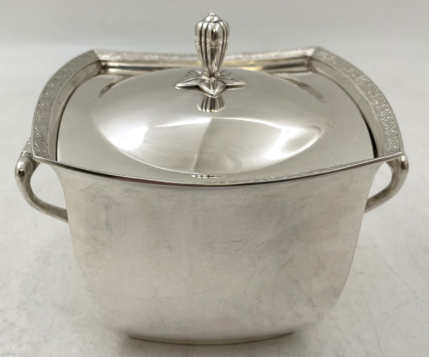 Tiffany & Co. Sterling Silver 1877 Tea & Coffee Set in Japonesque Pattern on Tray