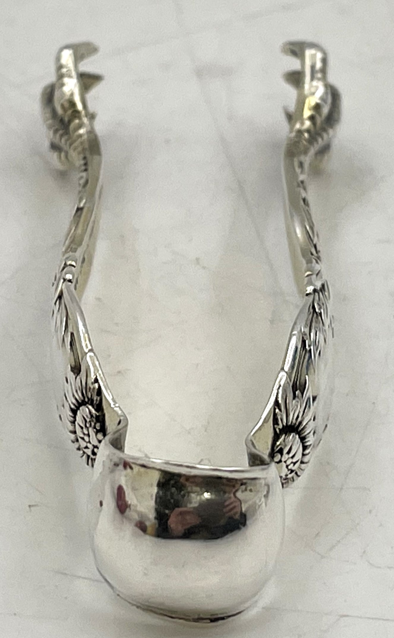 Tiffany & Co. Sterling Silver Sugar Tongs in Chrysanthemum Pattern from 1880