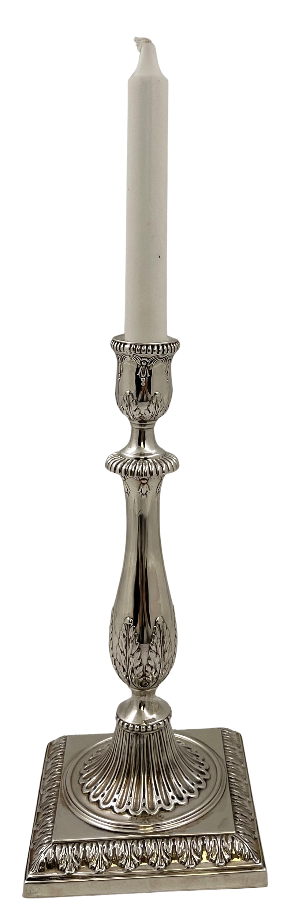 Tiffany & Co. Sterling Silver Candlestick with Natural Motifs
