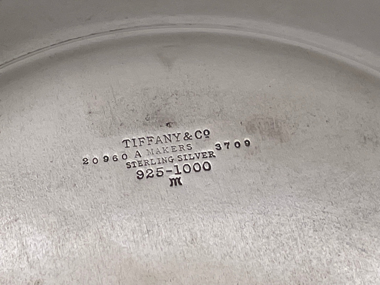 Tiffany & Co. Sterling Silver 1927 Child's Plate / Dish with Animal Motifs